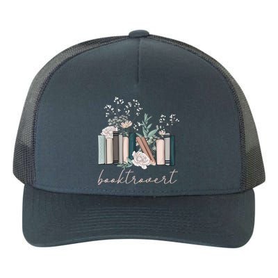 Floral Booktrovert Wildflowers Bookworm Reading Book Lovers Great Gift Yupoong Adult 5-Panel Trucker Hat