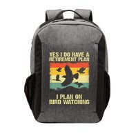Funny Bird Watching Design Birding Retirement Vector Backpack