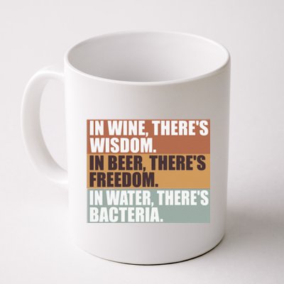 Funny Beer Wine Lover Drinker Water Bacteria Coffee Mug