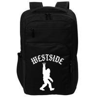 Funny Bigfoot Westside Hand Sign For California West Coast Impact Tech Backpack