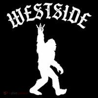 Funny Bigfoot Westside Hand Sign For California West Coast Flatbill Hat