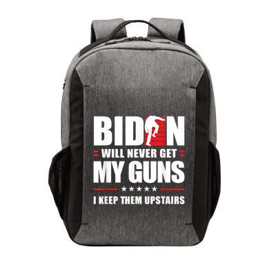 Funny Biden Will Never Get My Guns I Keep Them Upstairs Vector Backpack