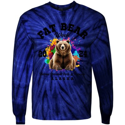 Fat Bear Week 2024 Katmai National Park And Preserve Alaska Tie-Dye Long Sleeve Shirt