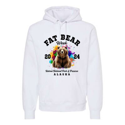 Fat Bear Week 2024 Katmai National Park And Preserve Alaska Premium Hoodie