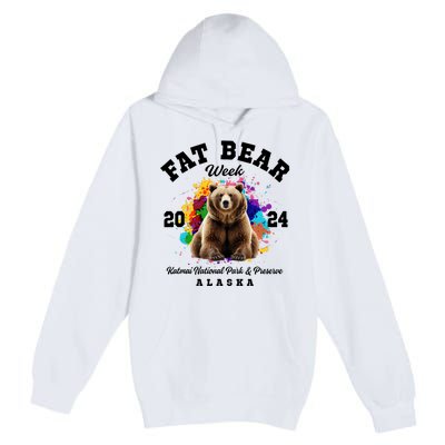 Fat Bear Week 2024 Katmai National Park And Preserve Alaska Premium Pullover Hoodie