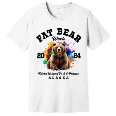 Fat Bear Week 2024 Katmai National Park And Preserve Alaska Premium T-Shirt