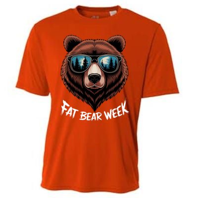 Fat Bear Week Retro Bear Sunglasses Nature Lovers Cooling Performance Crew T-Shirt