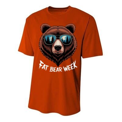 Fat Bear Week Retro Bear Sunglasses Nature Lovers Performance Sprint T-Shirt