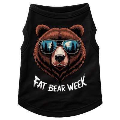 Fat Bear Week Retro Bear Sunglasses Nature Lovers Doggie Tank