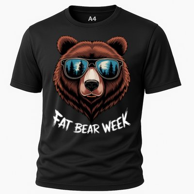 Fat Bear Week Retro Bear Sunglasses Nature Lovers Cooling Performance Crew T-Shirt