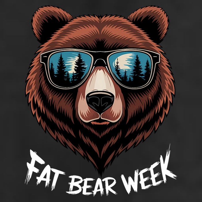Fat Bear Week Retro Bear Sunglasses Nature Lovers Adult Drive Performance Visor
