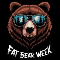 Fat Bear Week Retro Bear Sunglasses Nature Lovers Drawstring Bag