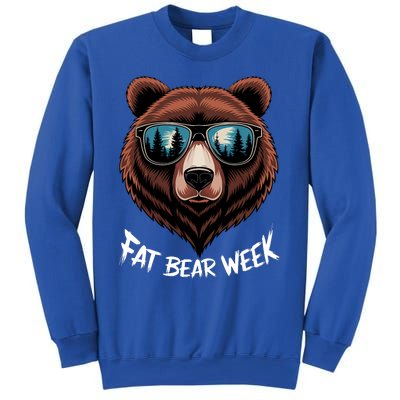 Fat Bear Week Retro Bear Sunglasses Nature Lovers Sweatshirt