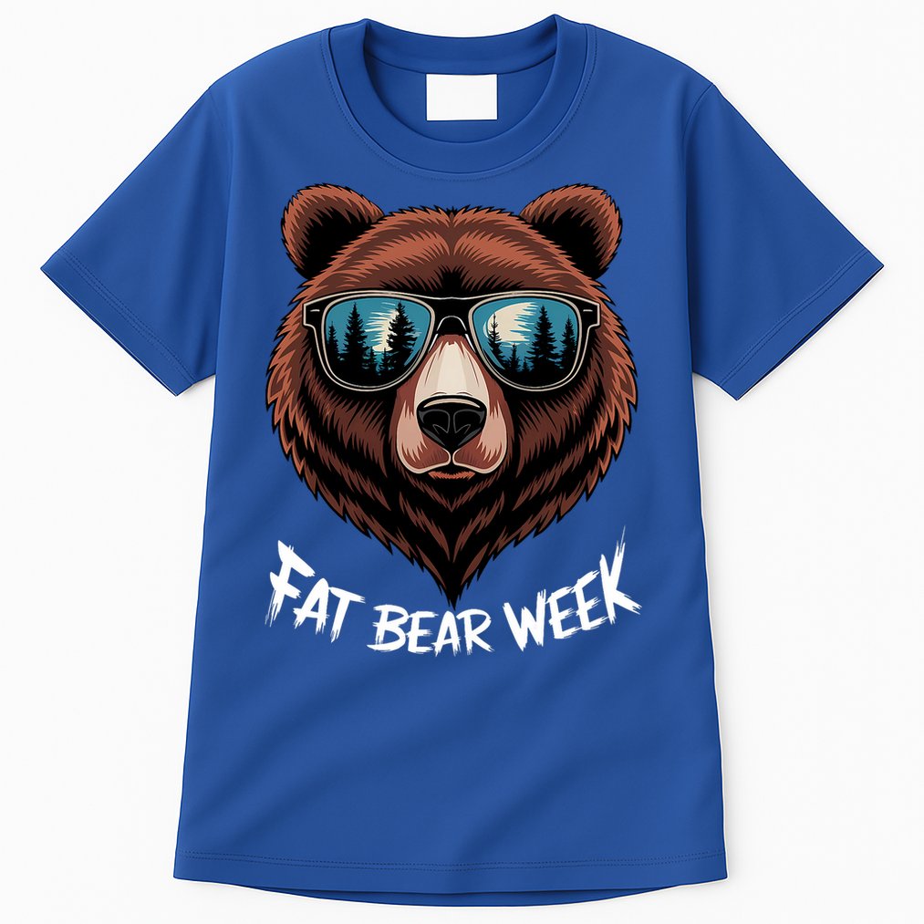 Fat Bear Week Retro Bear Sunglasses Nature Lovers Tall T-Shirt