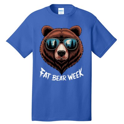 Fat Bear Week Retro Bear Sunglasses Nature Lovers Tall T-Shirt