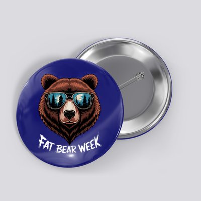 Fat Bear Week Retro Bear Sunglasses Nature Lovers Button