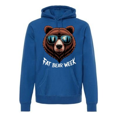 Fat Bear Week Retro Bear Sunglasses Nature Lovers Premium Hoodie