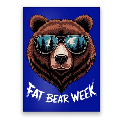 Fat Bear Week Retro Bear Sunglasses Nature Lovers Poster