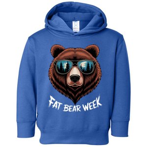 Fat Bear Week Retro Bear Sunglasses Nature Lovers Toddler Hoodie