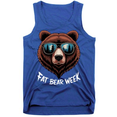 Fat Bear Week Retro Bear Sunglasses Nature Lovers Tank Top