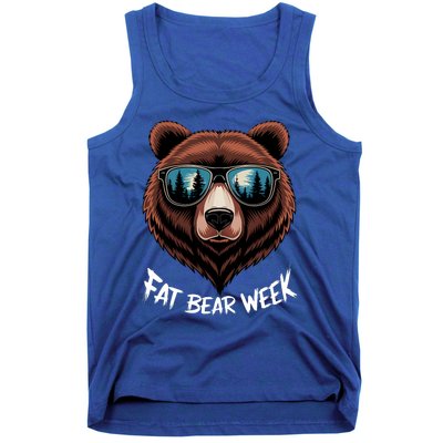 Fat Bear Week Retro Bear Sunglasses Nature Lovers Tank Top