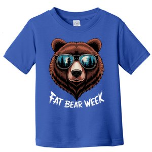 Fat Bear Week Retro Bear Sunglasses Nature Lovers Toddler T-Shirt