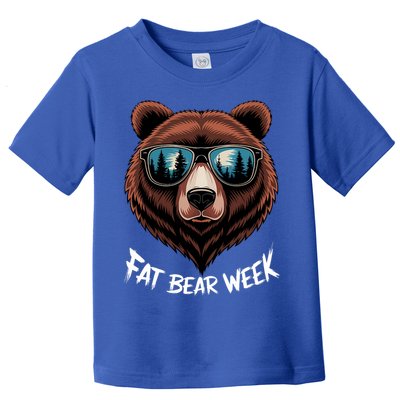 Fat Bear Week Retro Bear Sunglasses Nature Lovers Toddler T-Shirt