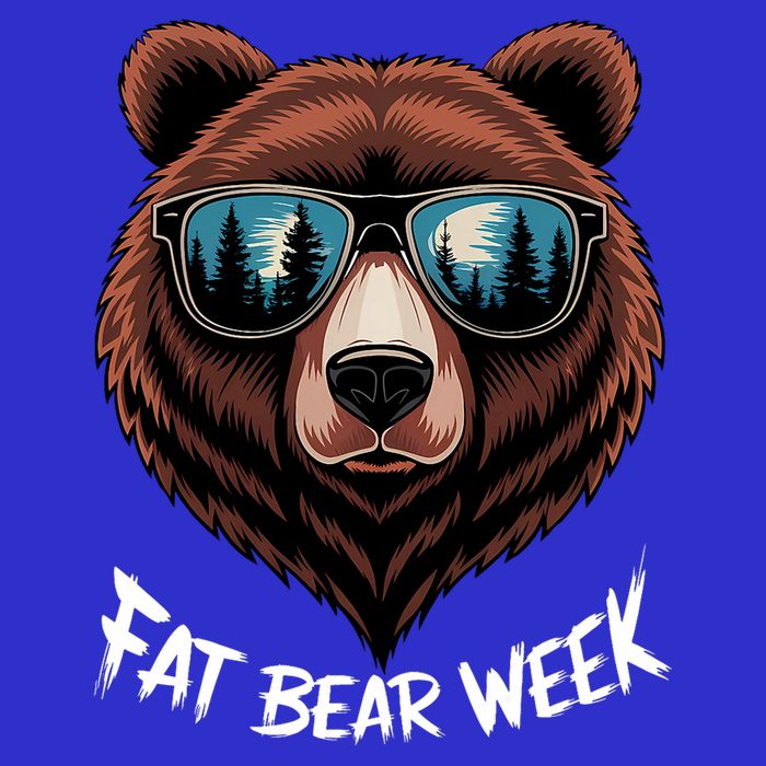 Fat Bear Week Retro Bear Sunglasses Nature Lovers Visor