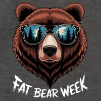 Fat Bear Week Retro Bear Sunglasses Nature Lovers Vector Backpack