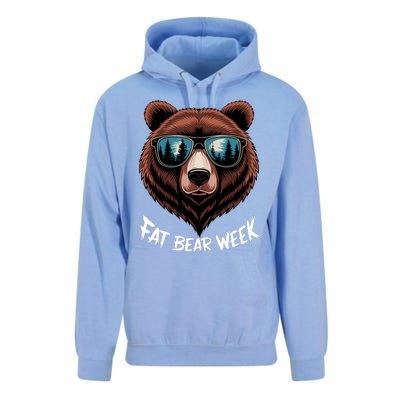 Fat Bear Week Retro Bear Sunglasses Nature Lovers Unisex Surf Hoodie