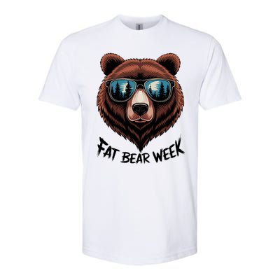 Fat Bear Week Retro Bear Sunglasses Nature Lovers Softstyle CVC T-Shirt