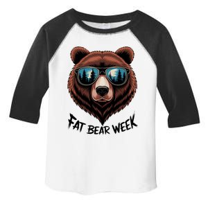 Fat Bear Week Retro Bear Sunglasses Nature Lovers Toddler Fine Jersey T-Shirt