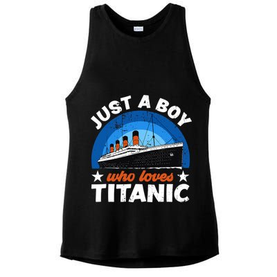 For Boys Who Just Love The RMS Titanic Ladies PosiCharge Tri-Blend Wicking Tank