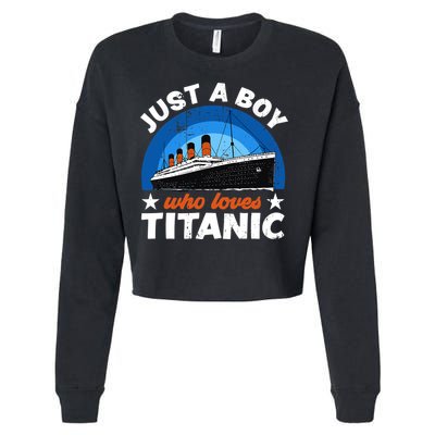 For Boys Who Just Love The RMS Titanic Cropped Pullover Crew