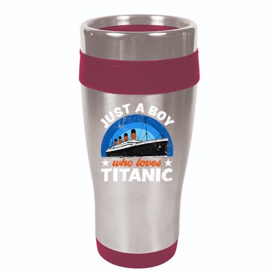 For Boys Who Just Love The RMS Titanic 16oz Travel Tumbler