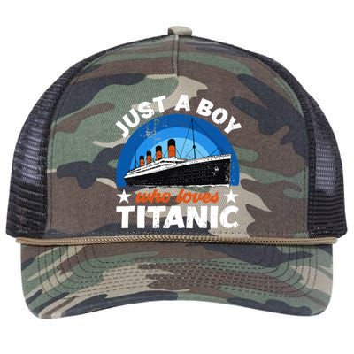 For Boys Who Just Love The RMS Titanic Retro Rope Trucker Hat Cap