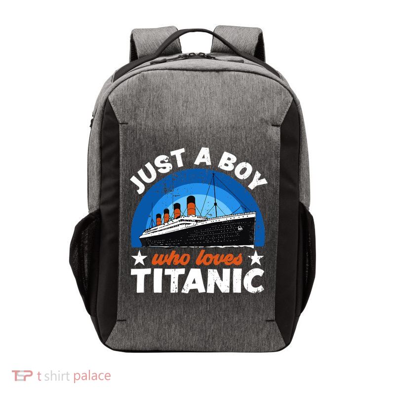 For Boys Who Just Love The RMS Titanic Vector Backpack