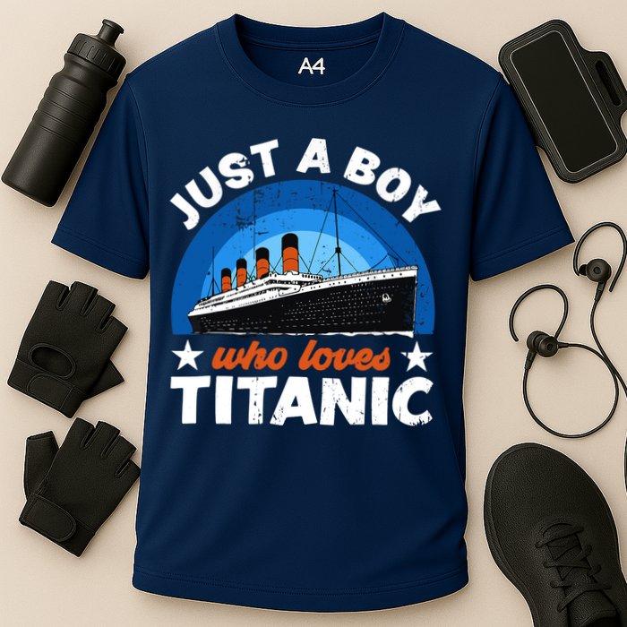 For Boys Who Just Love The RMS Titanic Cooling Performance Crew T-Shirt