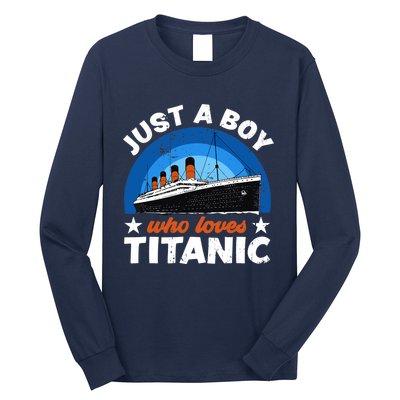 For Boys Who Just Love The RMS Titanic Long Sleeve Shirt