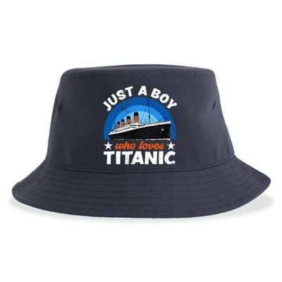 For Boys Who Just Love The RMS Titanic Sustainable Bucket Hat