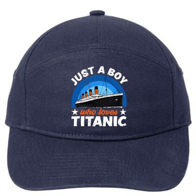 For Boys Who Just Love The RMS Titanic 7-Panel Snapback Hat