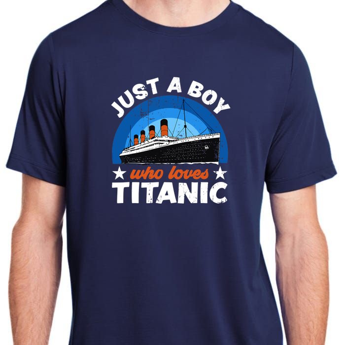 For Boys Who Just Love The RMS Titanic Adult ChromaSoft Performance T-Shirt