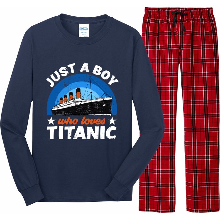 For Boys Who Just Love The RMS Titanic Long Sleeve Pajama Set