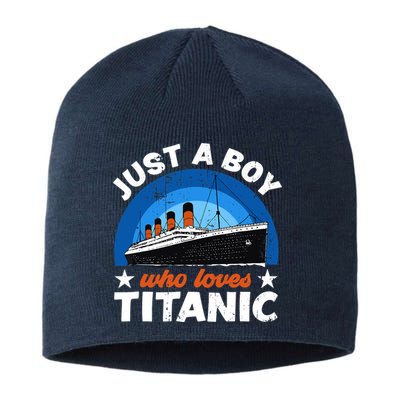 For Boys Who Just Love The RMS Titanic Sustainable Beanie