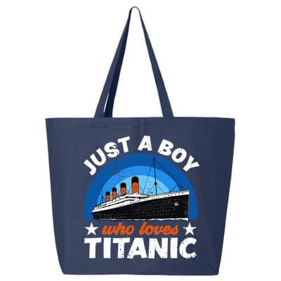 For Boys Who Just Love The RMS Titanic 25L Jumbo Tote
