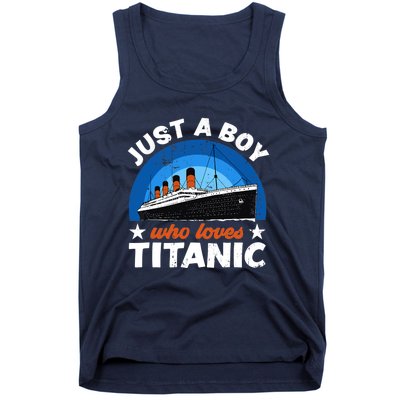 For Boys Who Just Love The RMS Titanic Tank Top