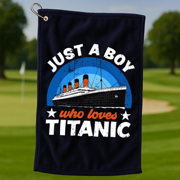 For Boys Who Just Love The RMS Titanic Golf Towel