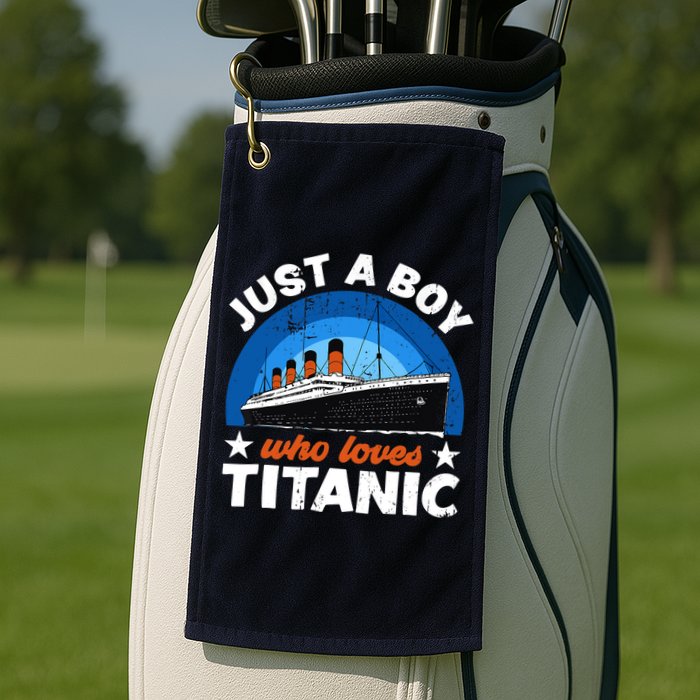 For Boys Who Just Love The RMS Titanic Golf Towel