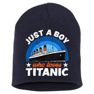 For Boys Who Just Love The RMS Titanic Short Acrylic Beanie