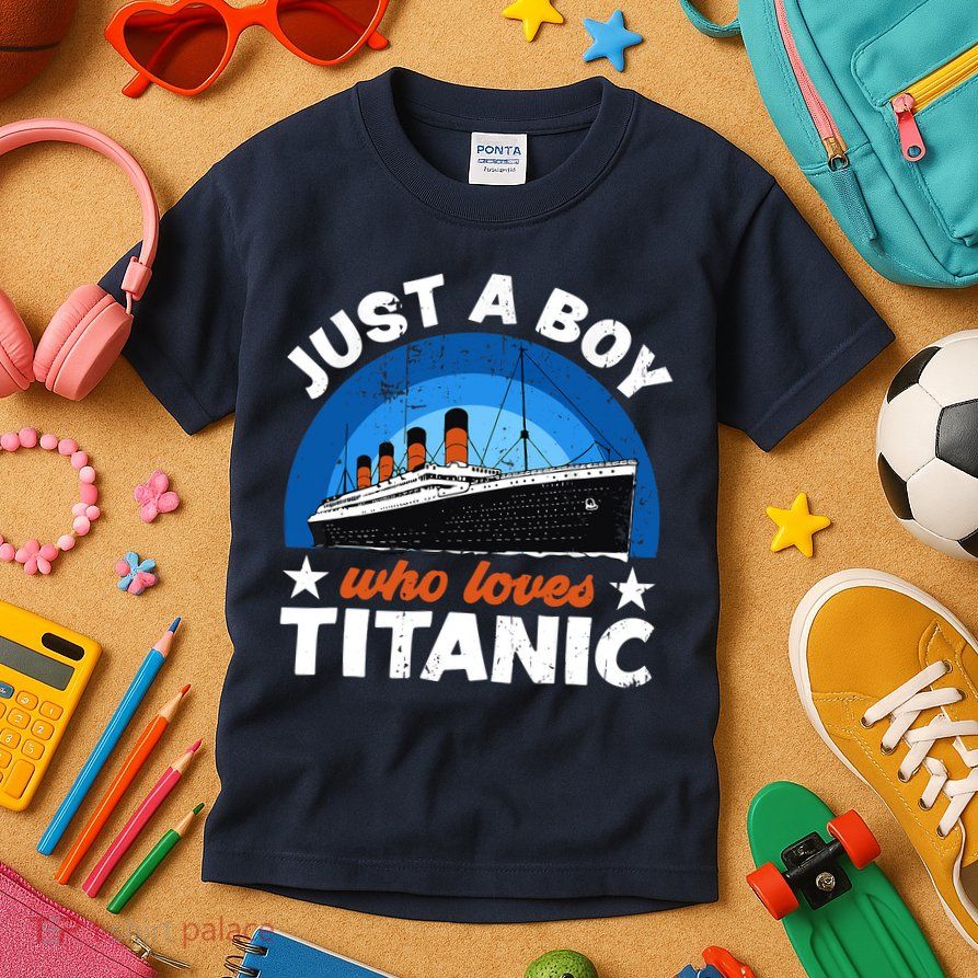 For Boys Who Just Love The RMS Titanic Kids T-Shirt
